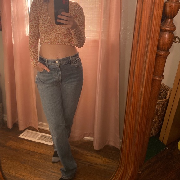 Abercrombie & fitch the 90’s straight ultra high rise size 6r /28 jeans - Picture 4 of 4